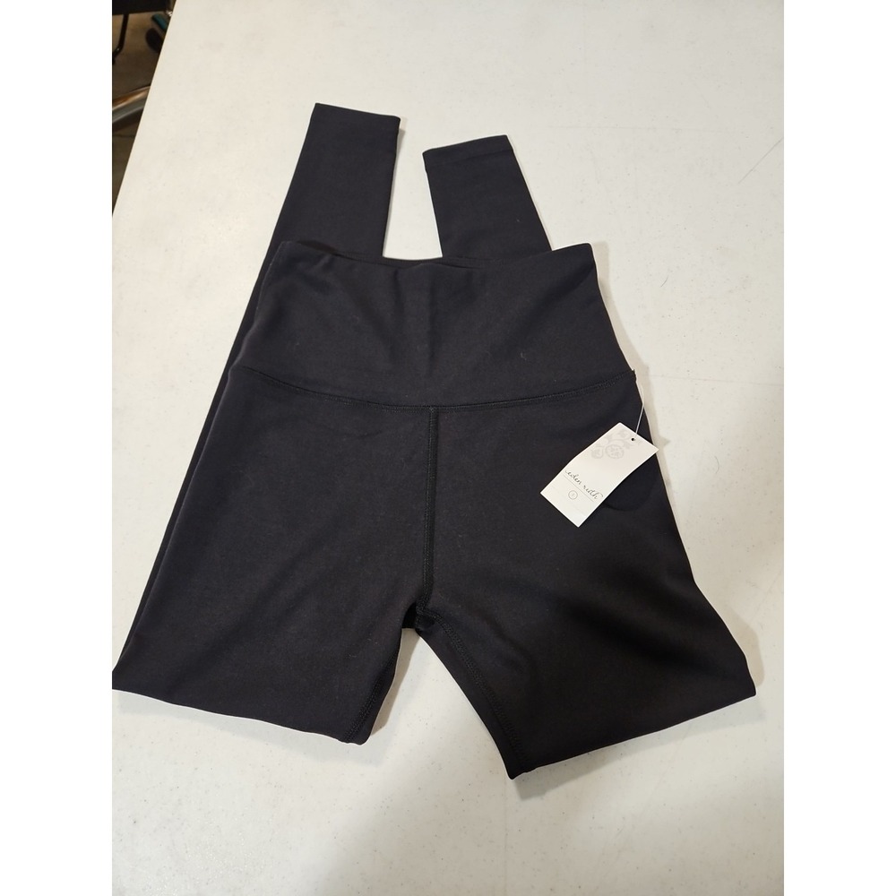 Eden Ruth Henley Leggings Size‎ Small Black Soft 26Wx26"Inseam NWT (1586